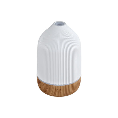 Devanti Ultrasonic Aroma Diffuser Aromatherapy 100ml LED Lights Iron Humidifier Forest - Mekamart Australia