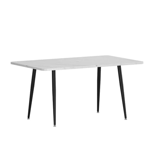 1.5M Artiss Dining Table Marble Effect - Mekamart Australia