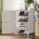 Artiss Shoe Rack DIY Set of 2 Storage Cube Stackable White - Mekamart Australia