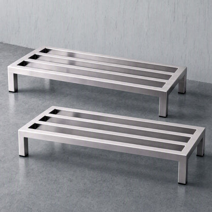Giantz 60x35cm Dunnage Rack 2-Pack Stainless Steel Kitchen Floor Stand