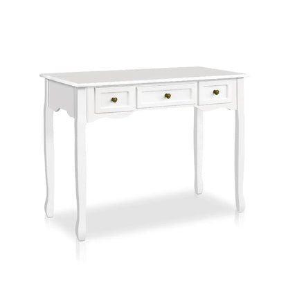 Artiss Console Table 3 Drawers White Hamptons - Mekamart Australia