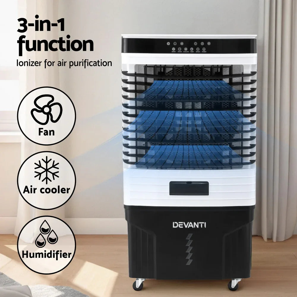Devanti 60L Evaporative Air Cooler Conditioner - Mekamart Australia