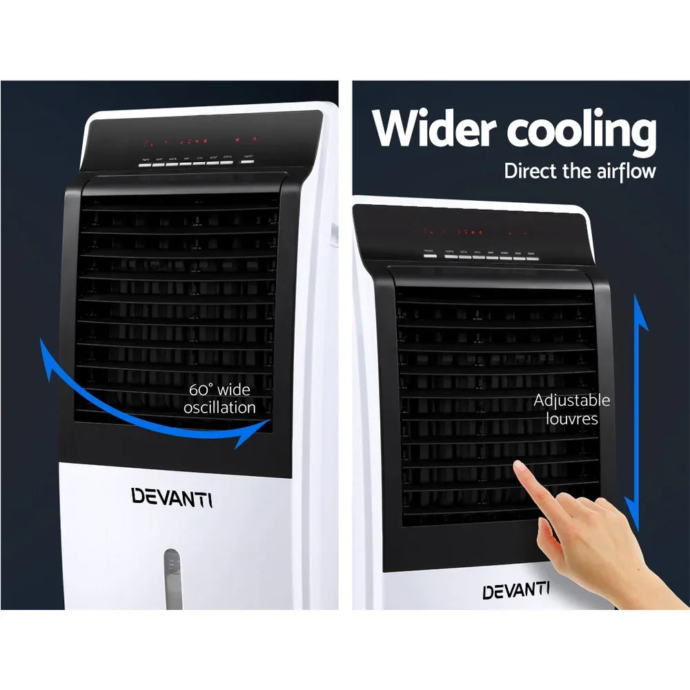 Devanti Evaporative Air Cooler Fan Conditioner 8L - Mekamart Australia