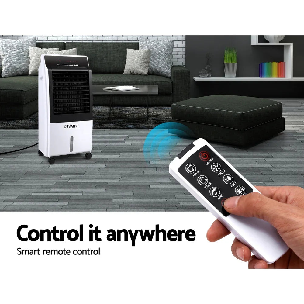 Devanti Evaporative Air Cooler Fan Conditioner 8L - Mekamart Australia