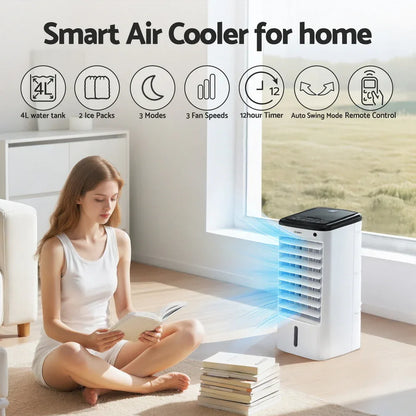 Devanti Evaporative Air Cooler Conditioner w/ Remote 4L - Mekamart Australia