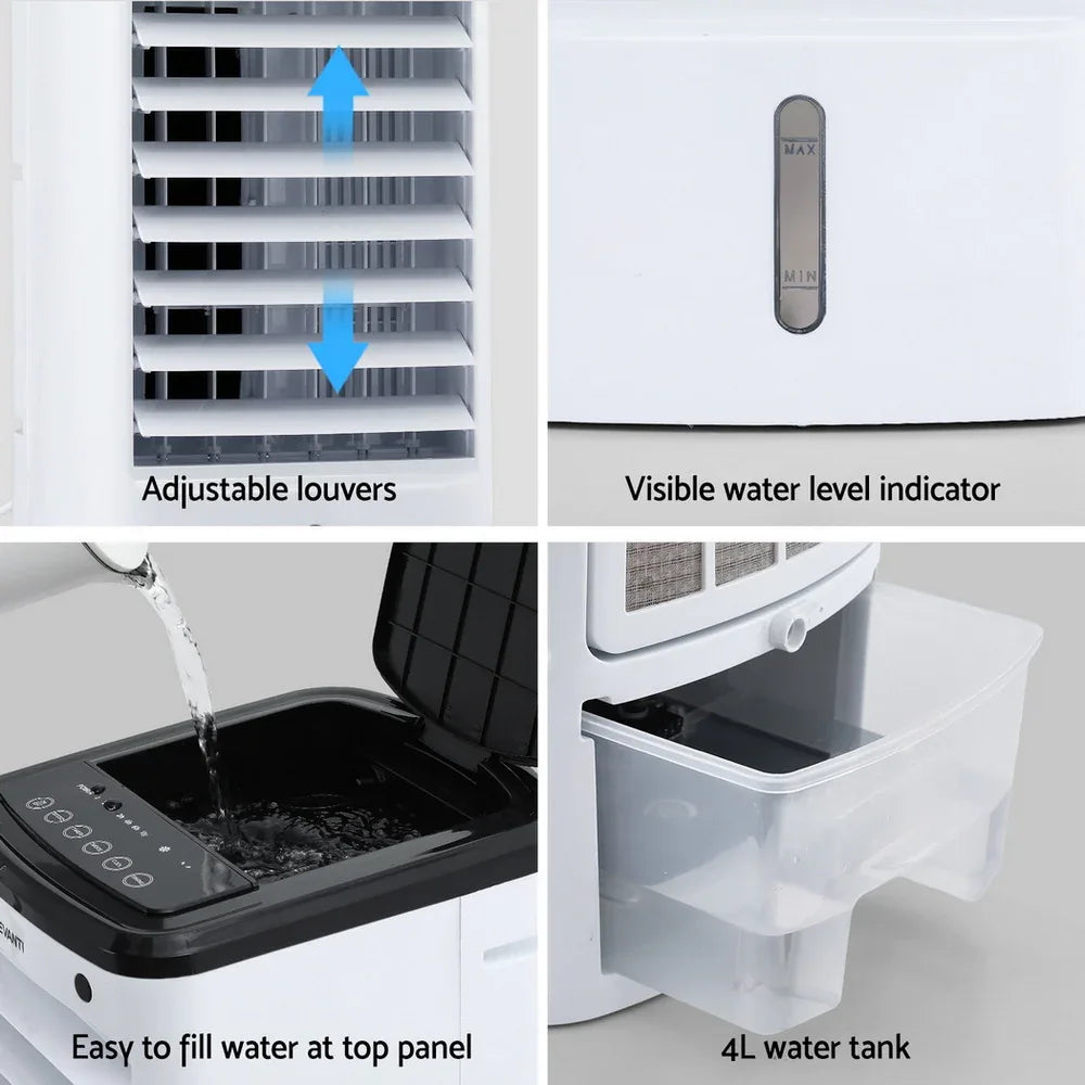 Devanti Evaporative Air Cooler Conditioner w/ Remote 4L - Mekamart Australia