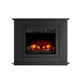 Devanti Electric Fireplace Fire Heater 2000W Black - Mekamart Australia