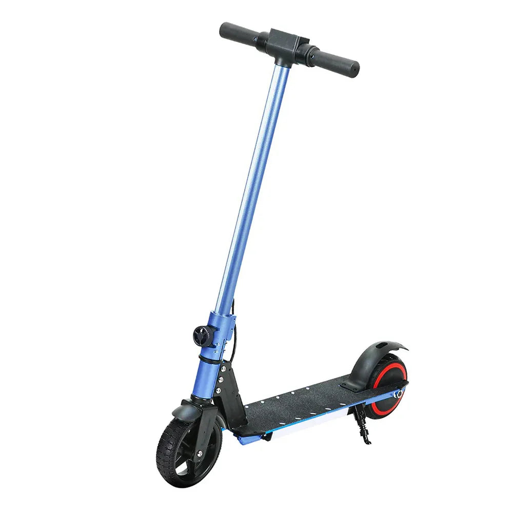 Electric Scooter 130W 16KM/H LED Light Folding Portable Riding Commuter Blue - Mekamart Australia