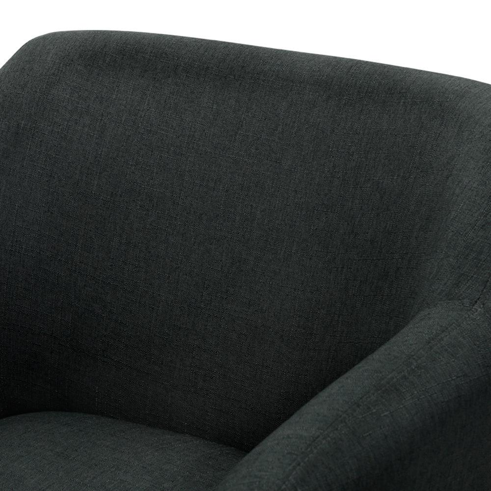 Artiss Armchair Tub Chair Charcoal Aston - Mekamart Australia