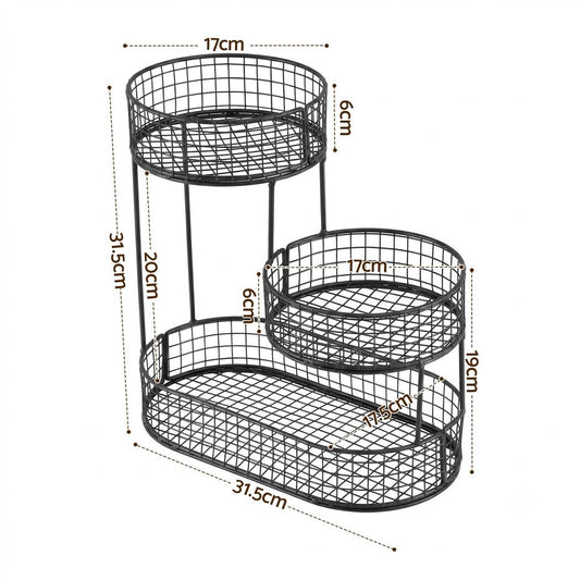 5-Star Chef Fruit Basket Bowl Space Saving Kitchen Food Storage Organiser