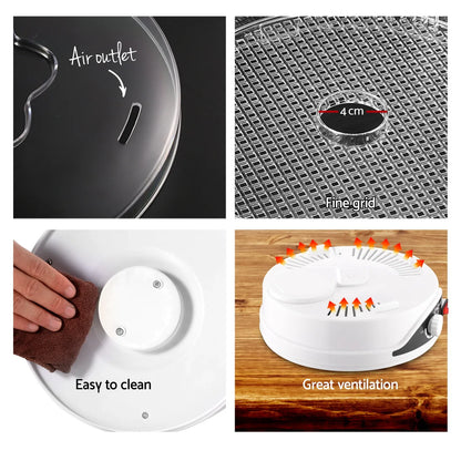 Devanti 5 Trays Food Dehydrator Fruit Dehydrators Pet Beef Jerky Dryer White - Mekamart Australia
