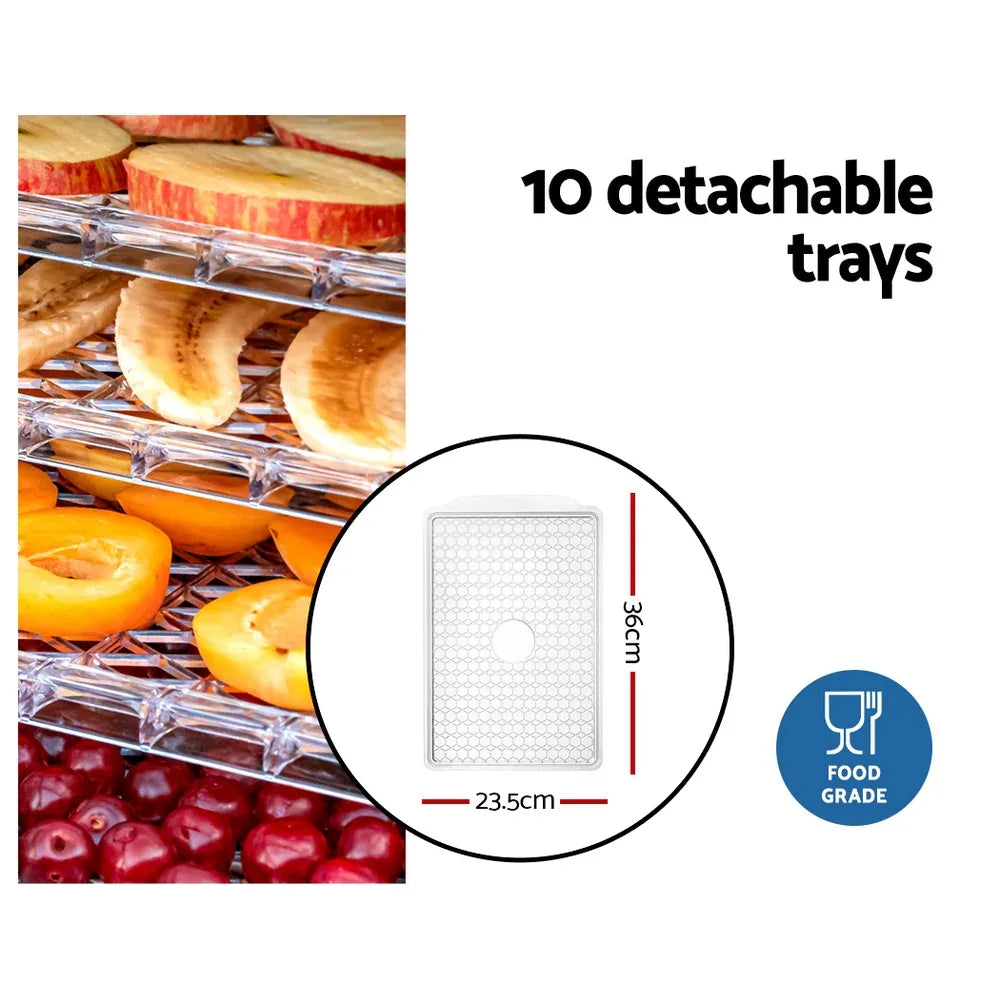 Devanti 10 Trays Food Dehydrator - Mekamart Australia