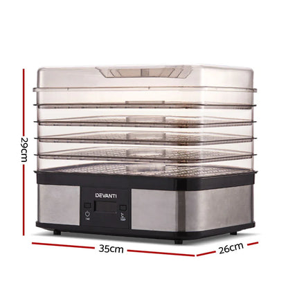 Devanti 5 Trays Food Dehydrator - Mekamart Australia