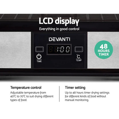 Devanti 5 Trays Food Dehydrator - Mekamart Australia