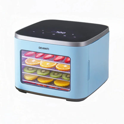 Devanti 5 Trays Food Dehydrator Mini Fruit Dryer 500W - Mekamart Australia