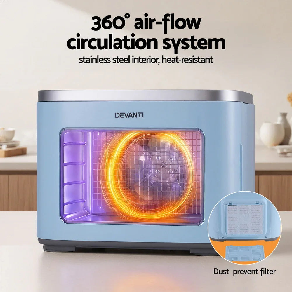 Devanti 5 Trays Food Dehydrator Mini Fruit Dryer 500W - Mekamart Australia