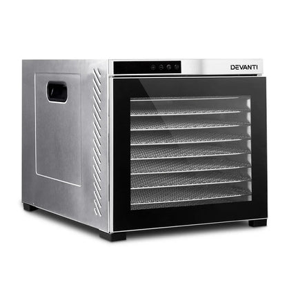 Devanti 10 Trays Food Dehydrator Stainless Steel Tray - Mekamart Australia