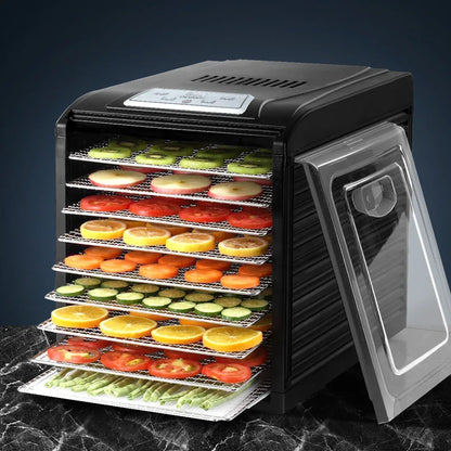 Devanti 9 Trays Food Dehydrator Stainless Steel Tray - Mekamart Australia