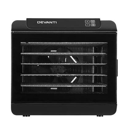 Devanti 6 Trays Food Dehydrator Stainless Steel Tray - Mekamart Australia