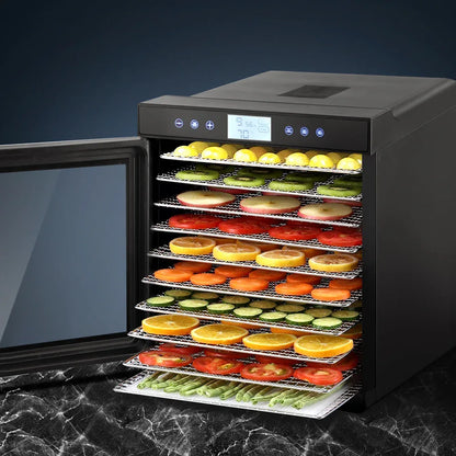 Devanti 10 Trays Food Dehydrator Stainless Steel Tray - Mekamart Australia