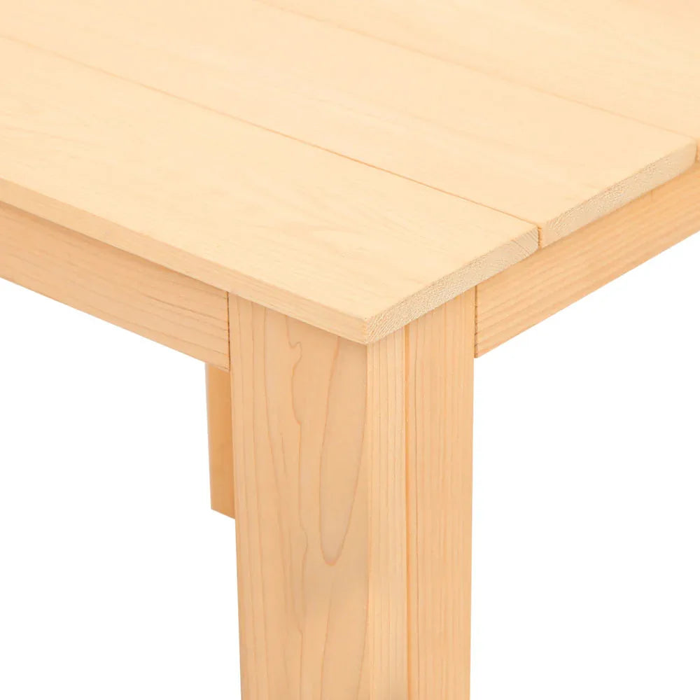 Gardeon 3PC Adirondack Outdoor Table and Chairs? Wooden Sun Lounge Beach Patio Natural - Mekamart Australia