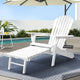 Gardeon Sun Lounge Outdoor Chairs Wooden Foldable Patio Furniture Adirondack White - Mekamart Australia