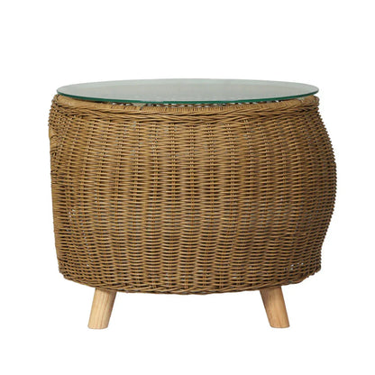 Gardeon Coffee Side Table Wicker Aluminium Desk Pet Bed Storage Outdoor Furniture - Mekamart Australia