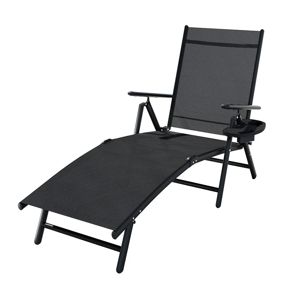 Gardeon Sun Lounge Outdoor Lounger Aluminium Folding Beach Chair Camping Patio - Mekamart Australia