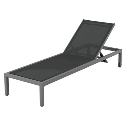 Gardeon Sun Lounge Outdoor Lounger Aluminium Folding Beach Chair Wheels Patio - Mekamart Australia