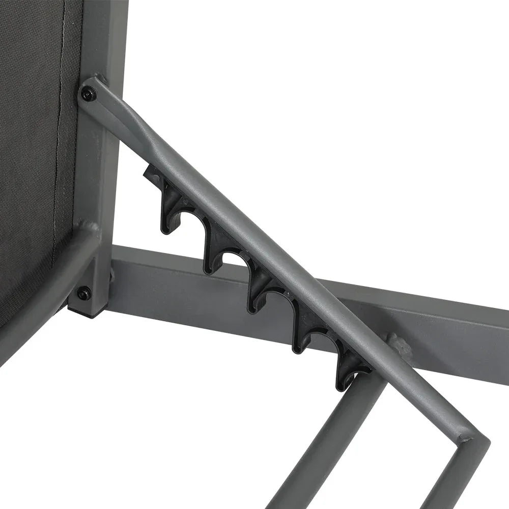 Gardeon Sun Lounge Outdoor Lounger Aluminium Folding Beach Chair Wheels Patio - Mekamart Australia