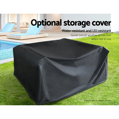 Gardeon 11PC Sofa Set with Storage Cover Outdoor Furniture Wicker - Mekamart Australia