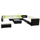 Gardeon 12PC Sofa Set with Storage Cover Outdoor Furniture Wicker - Mekamart Australia