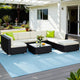 Gardeon 8-Piece Outdoor Sofa Set Wicker Couch Lounge Setting Cover - Mekamart Australia