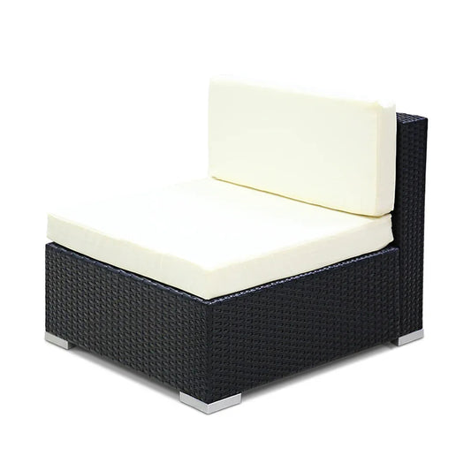 2PC Gardeon Outdoor Furniture Sofa Set Wicker Rattan Garden Lounge Chair Setting - Mekamart Australia