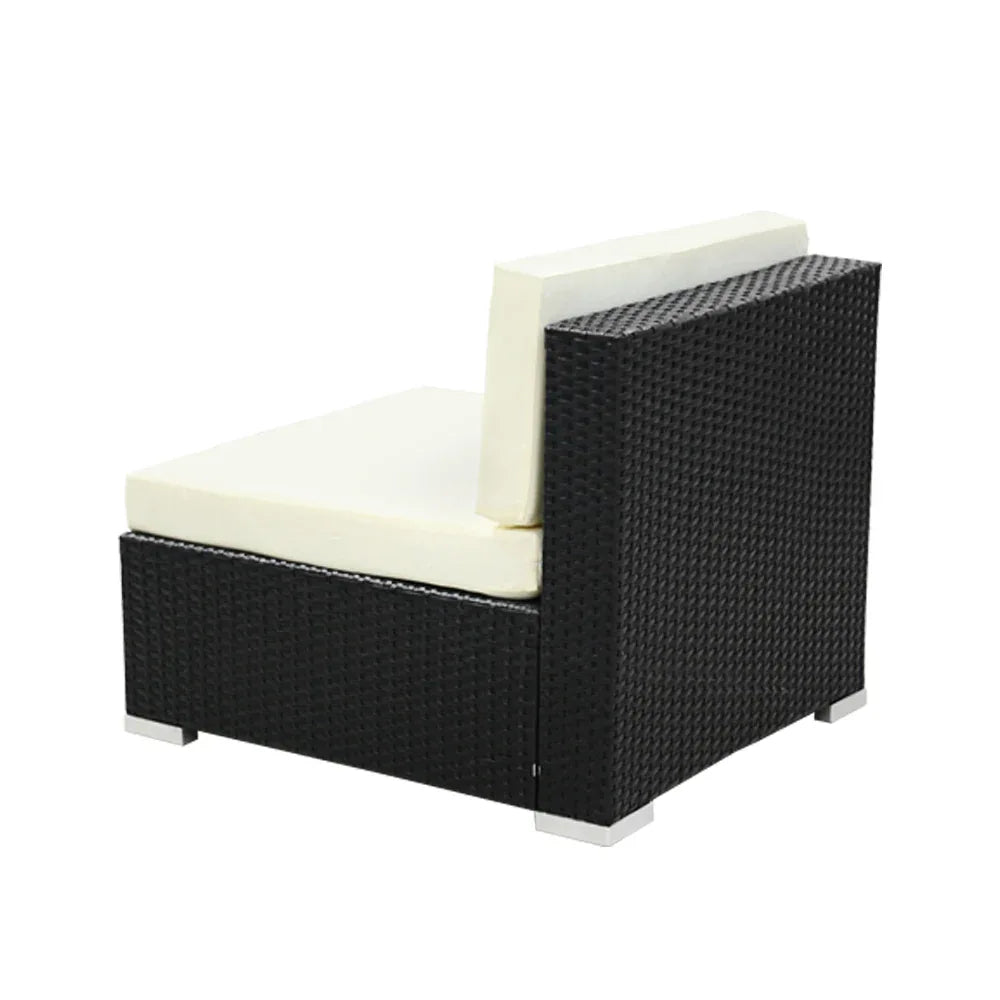 2PC Gardeon Outdoor Furniture Sofa Set Wicker Rattan Garden Lounge Chair Setting - Mekamart Australia