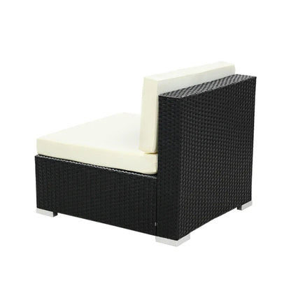 2PC Gardeon Outdoor Furniture Sofa Set Wicker Rattan Garden Lounge Chair Setting - Mekamart Australia