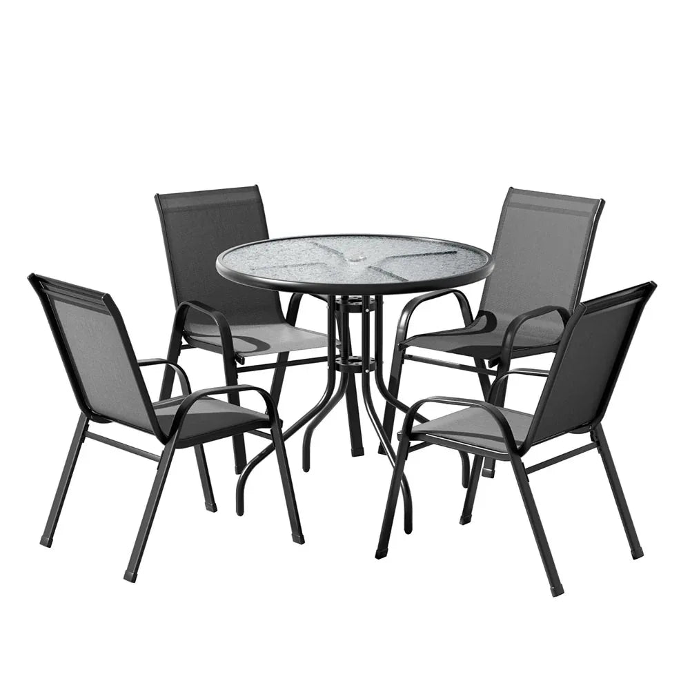 Gardeon Outdoor Dining Set Table and Chairs Patio Garden Furniture Bistro Set - Mekamart Australia