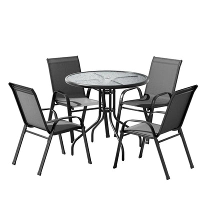 Gardeon Outdoor Dining Set Table and Chairs Patio Garden Furniture Bistro Set - Mekamart Australia