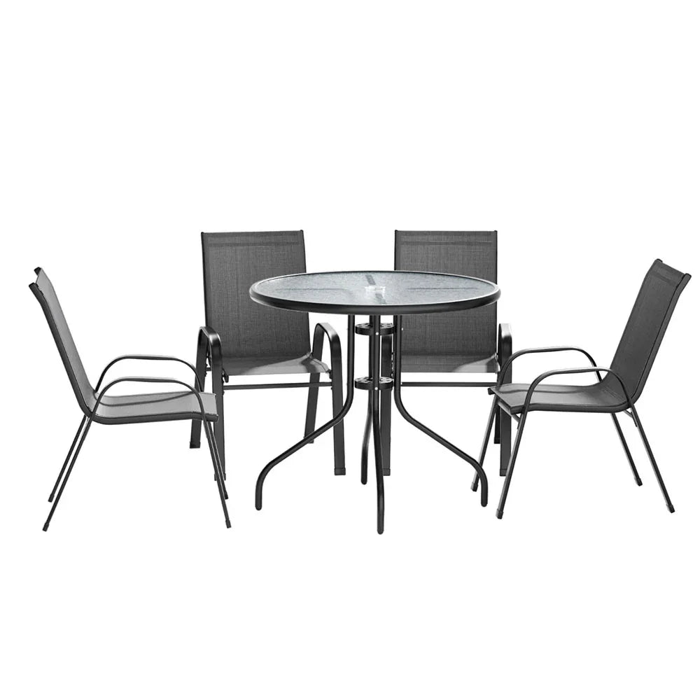 Gardeon Outdoor Dining Set Table and Chairs Patio Garden Furniture Bistro Set - Mekamart Australia