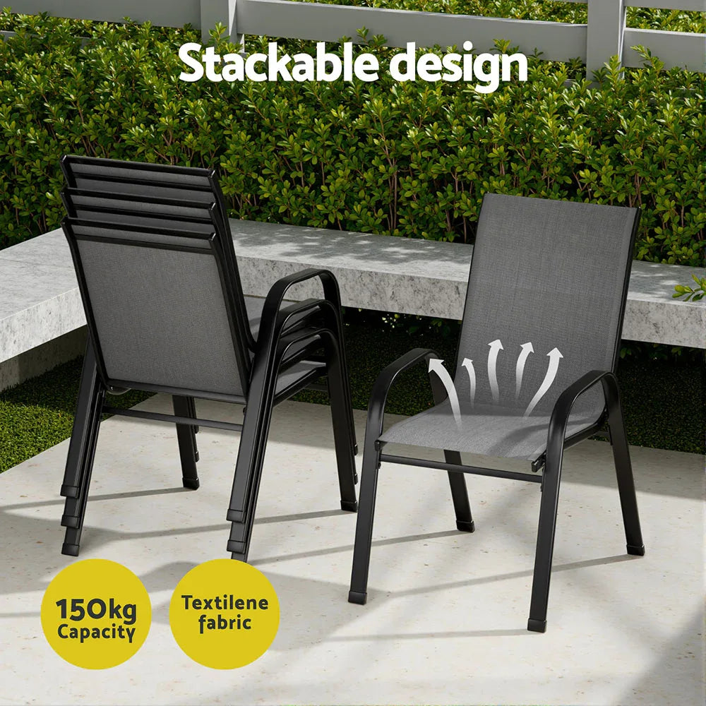 Gardeon Outdoor Dining Set Table and Chairs Patio Garden Furniture Bistro Set - Mekamart Australia