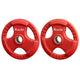 Everfit Weight Plates Olympic 15kgx2 Dumbbell Barbell Plate Weight Lifting Home Gym Red