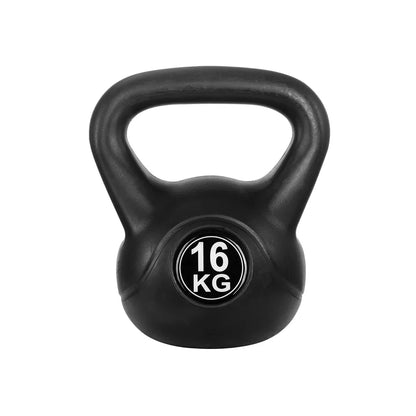 Everfit 16kg Kettlebell Set Weight Lifting Bench Dumbbells Kettle Bell Gym Home - Mekamart Australia