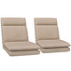 Artiss 2XFloor Chair Sofa Linen Beige - Mekamart Australia