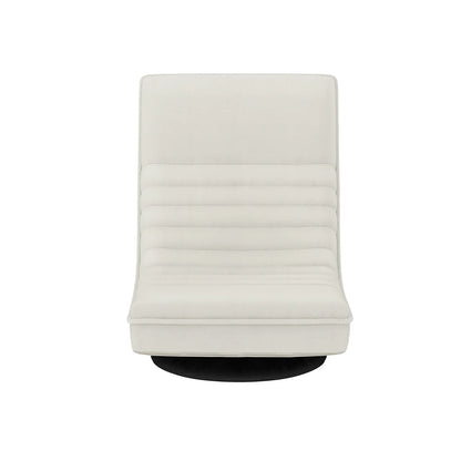 Artiss 2XFloor Chair Lounge Sofa Swivel Foldable Linen White - Mekamart Australia