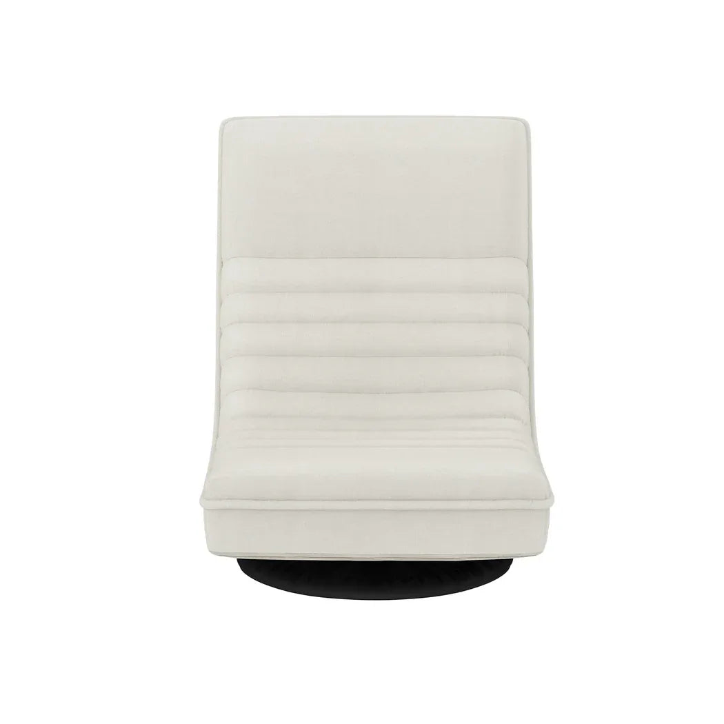 Artiss 4XFloor Chair Lounge Sofa Swivel Foldable Linen White - Mekamart Australia