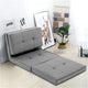 Artiss Floor Lounge Single Sofa Bed Grey Fabric - Mekamart Australia