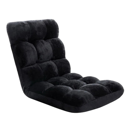 Artiss 4X Lounge Sofa Bed Flannel Fabric Black - Mekamart Australia