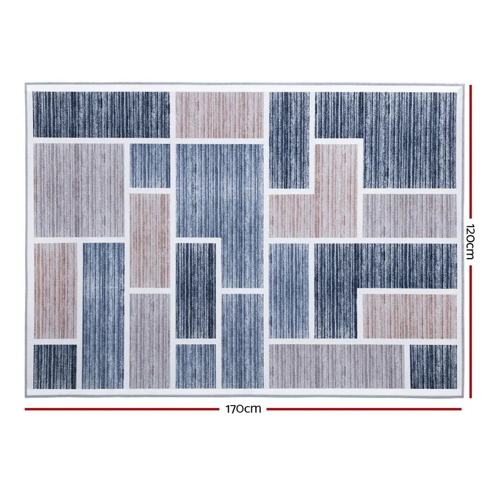 Artiss Rug 120x170cm Area Rug Large Carpet Soft Short Pile Modern Oblo - Mekamart Australia