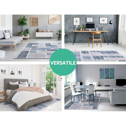 Artiss Rug 160x230cm Area Rug Large Carpet Soft Short Pile Modern Oblo - Mekamart Australia