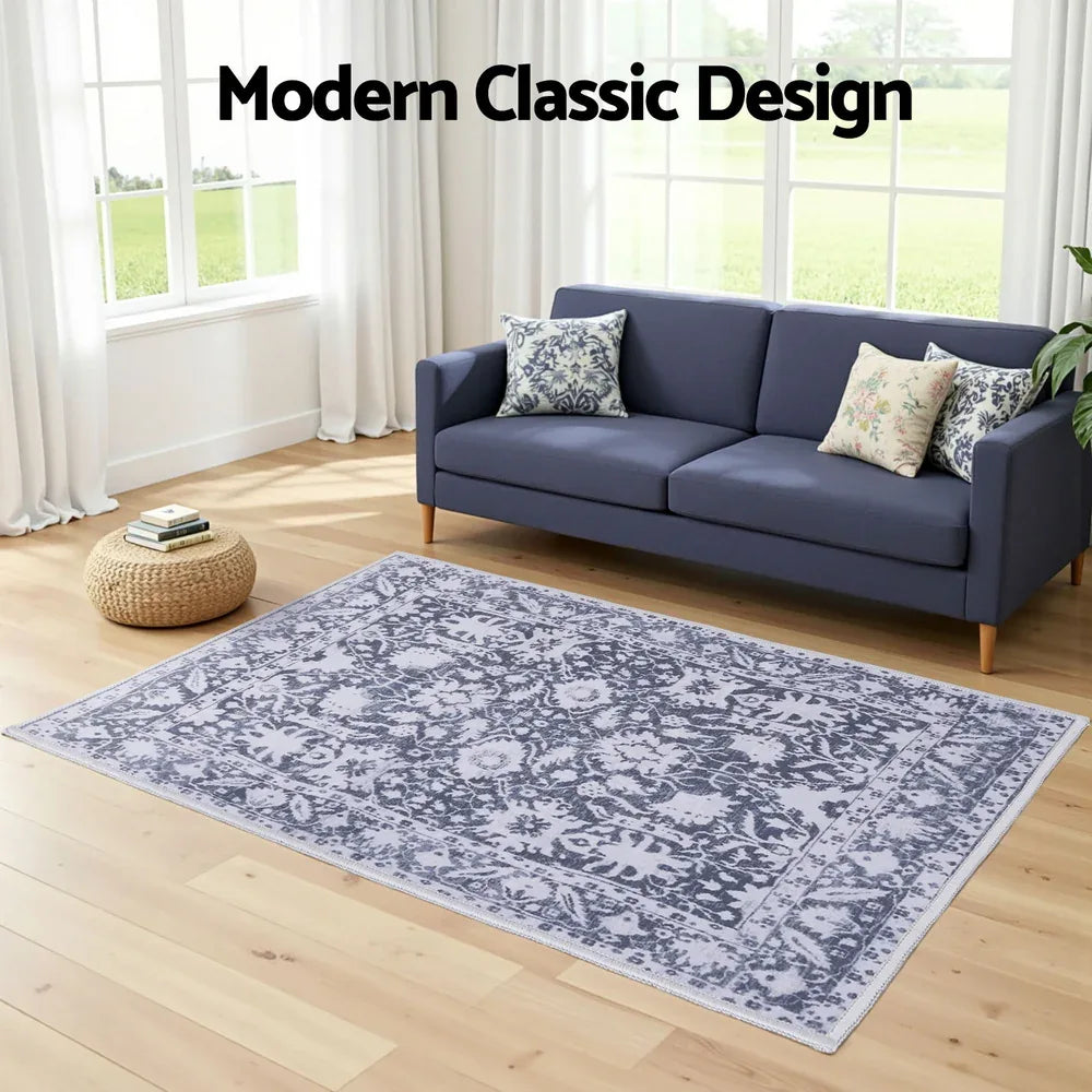 Artiss Floor Rug 120x170cm Soft Velvet Washable Modern Area Rug Floor Carpet Mat - Mekamart Australia